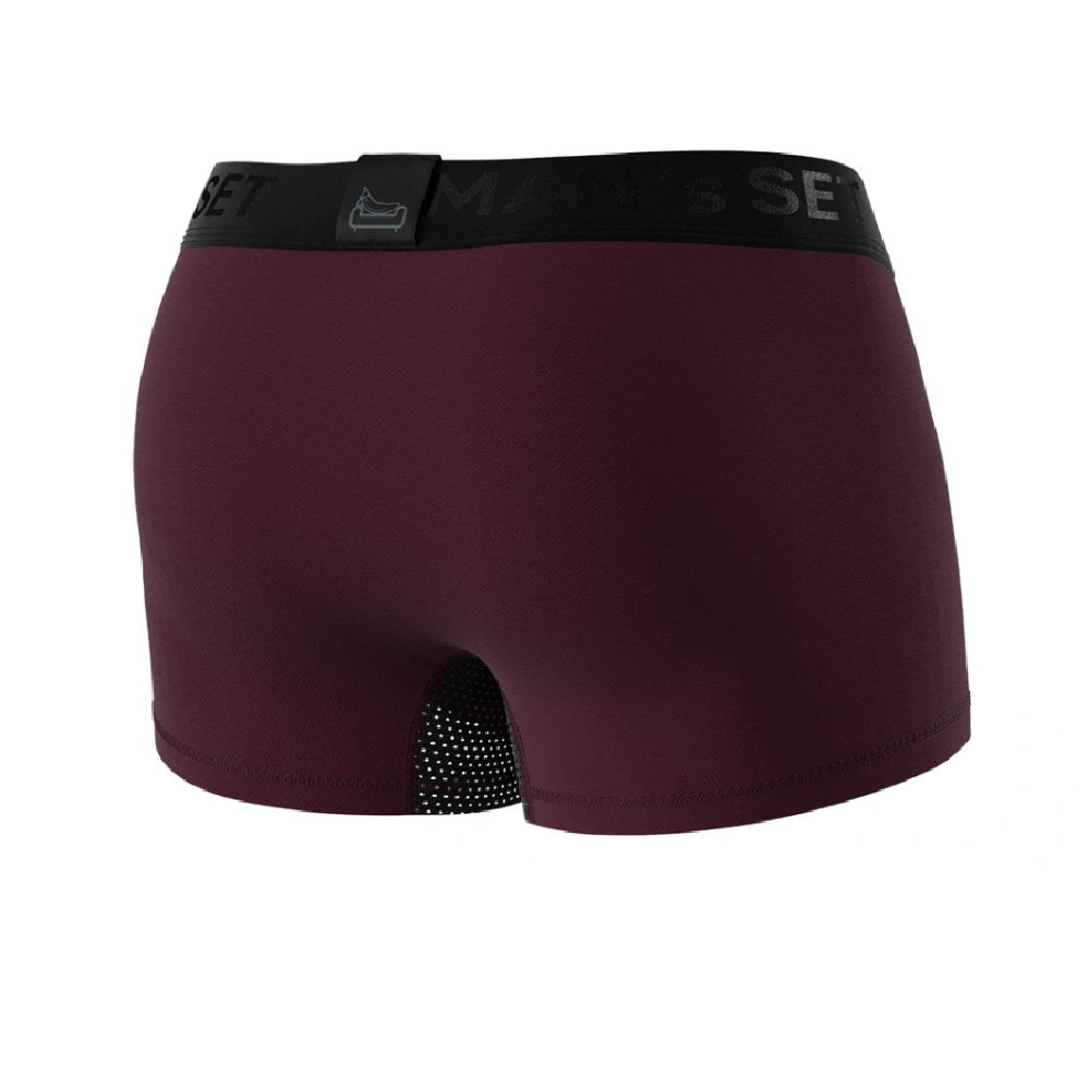 Трусы мужские анатомические с сеткой Men's Set Anatomic Classic Light Black Series. Марсала 2
