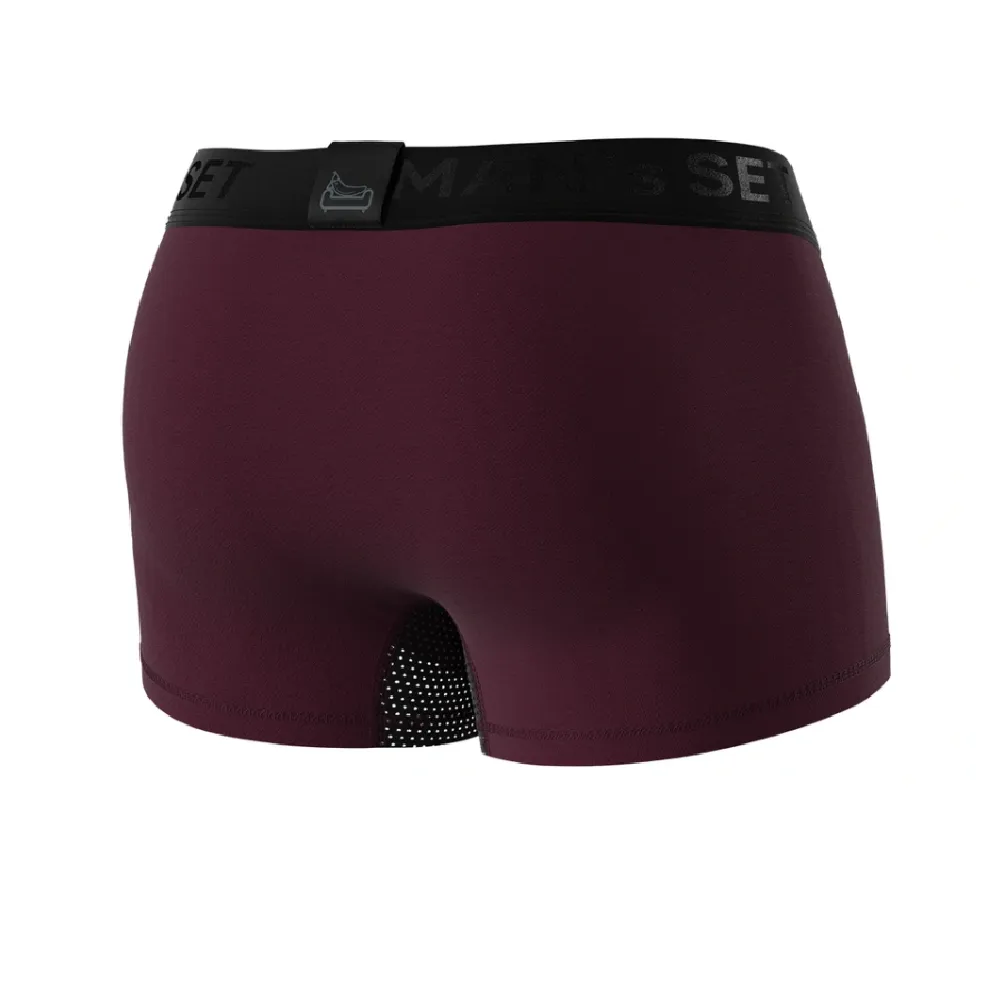 Труси чоловічі анатомічні з сіткою Men's Set Anatomic Classic Light Black Series. Марсала 2