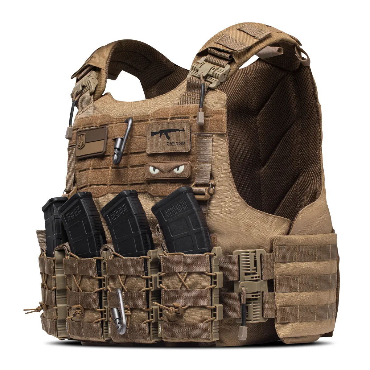 Бойовий бронежилет IBV-2 (Stanag 2920). Вага 3.7 кг. Збільшена площа захисту. Койот. S/M 14