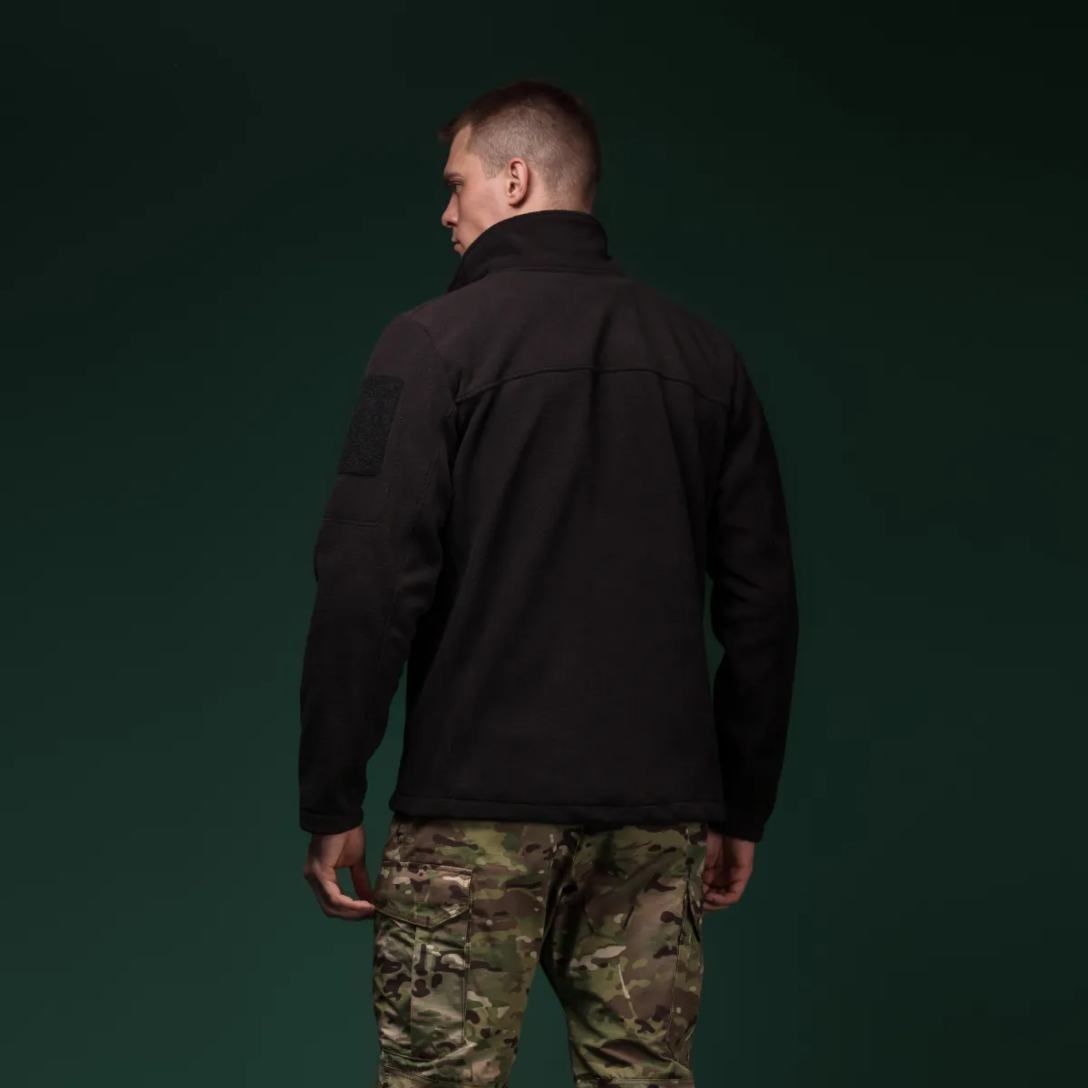 Флисовая кофта Ukrarmor Patrol Pullover Fleece Black. Polyester, windproof 5