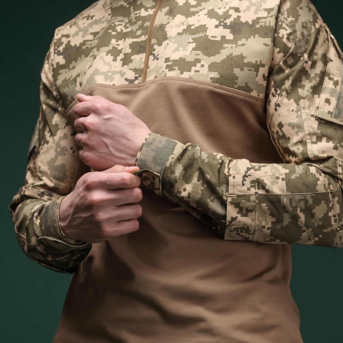 Тактична сорочка Core Combat Shirt, довгий рукав, комбіновані матеріали. Піксель (мм-14). S 5
