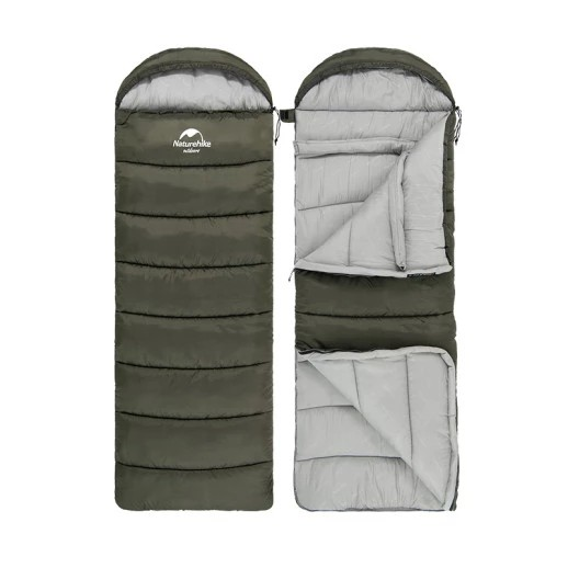 Спальный мешок Naturehike U350 (комф. -2°C; до. -13°C). Левый. Цвет Коричневый 3