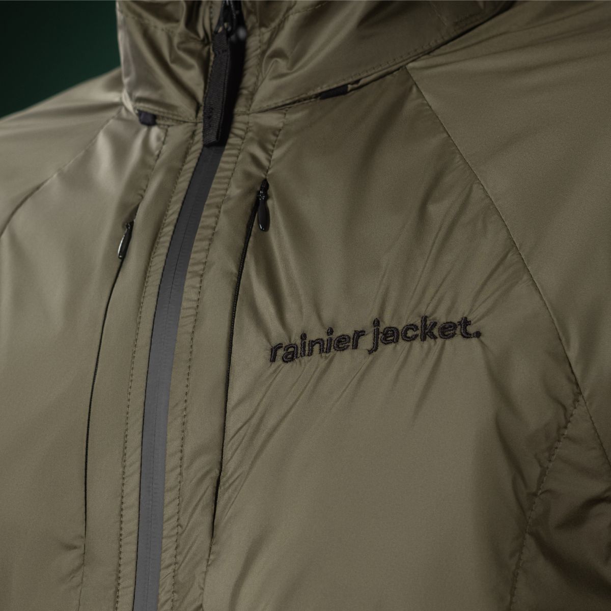 Водонепроницаемая куртка ветровка Rainier Jacket. Ranger Green 2