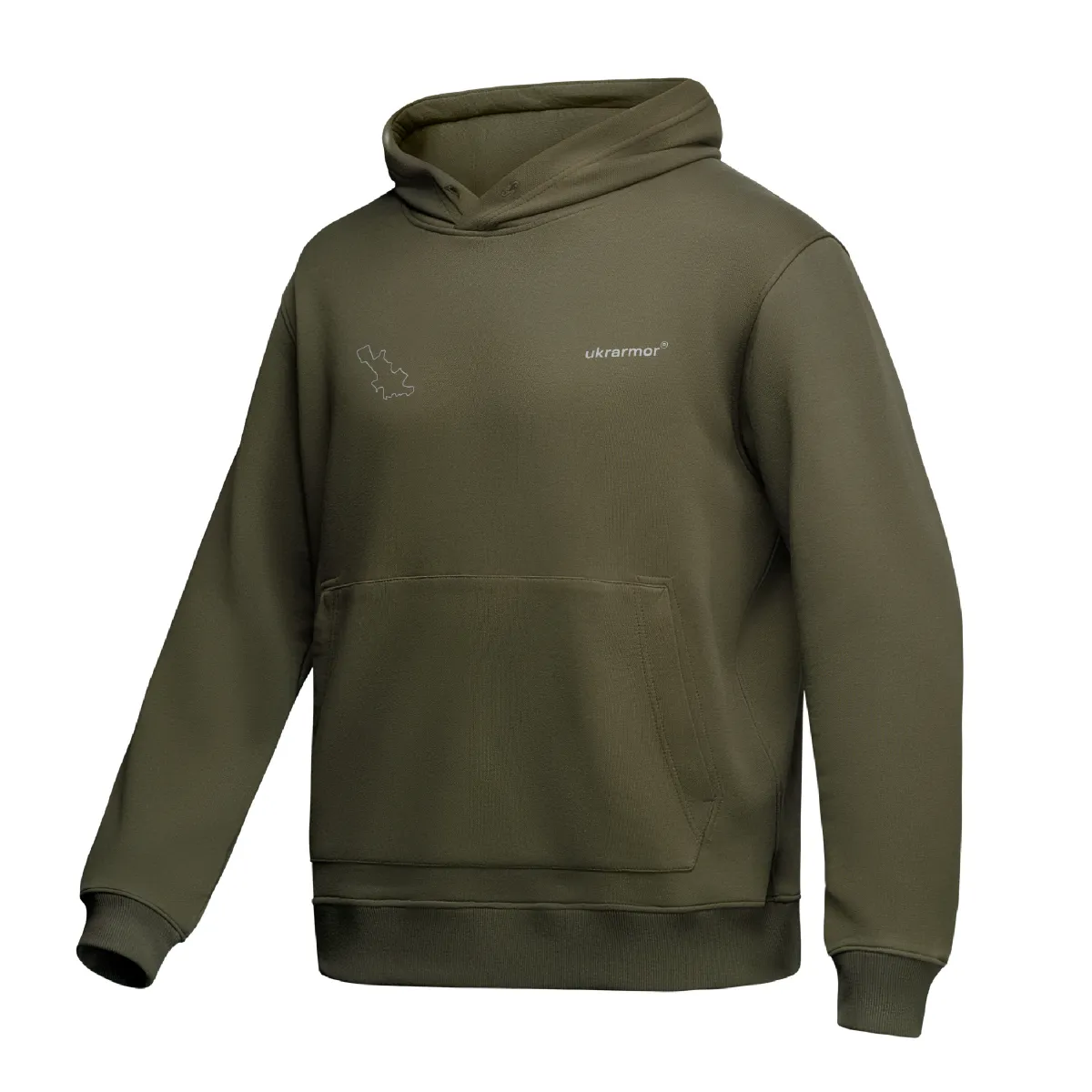Худі M1 Mono колекція Avdiivka. Топографічна карта. Cotton and polyester. Олива