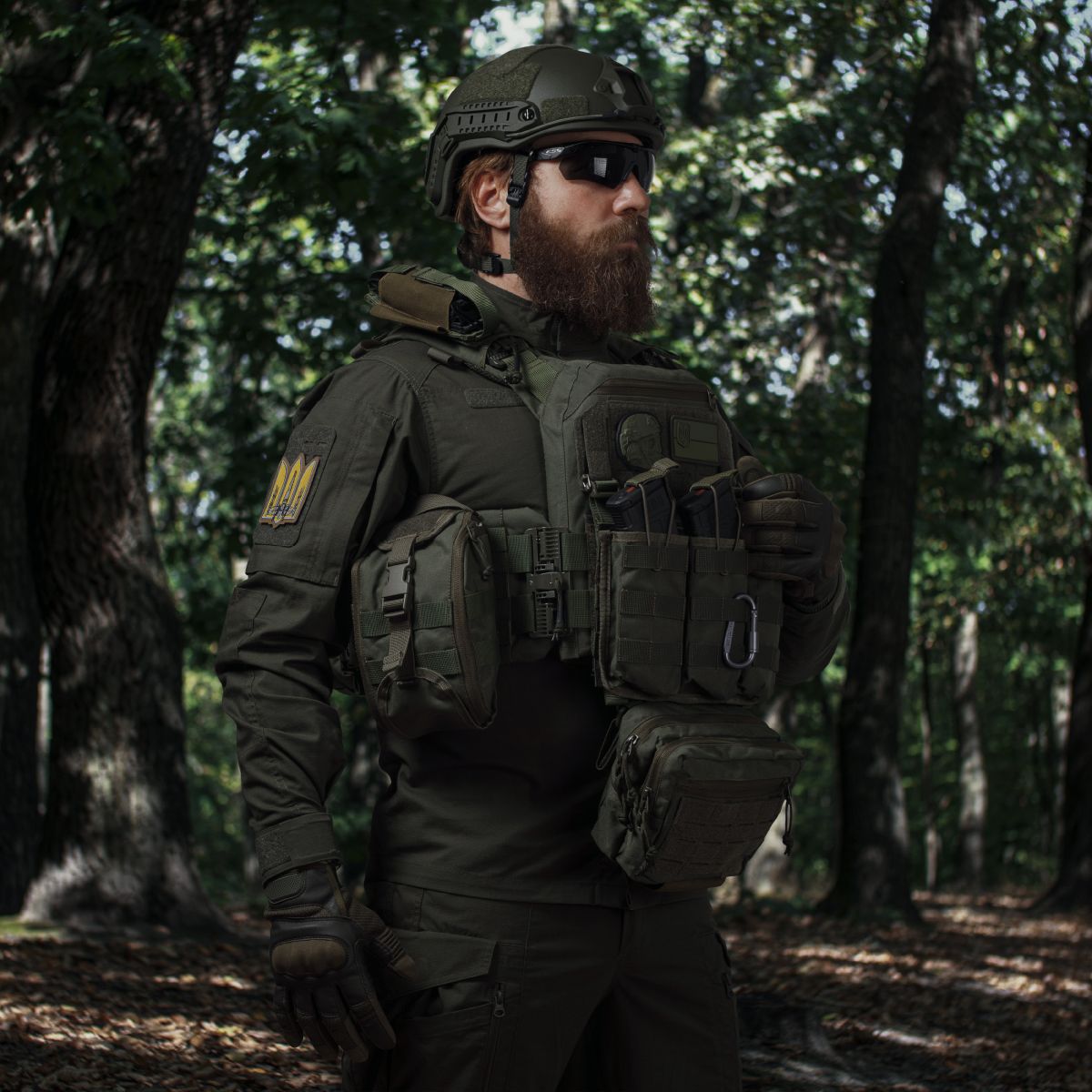 Комплект спорядження Commando Elite Tactical Assault Kit. Під 27х35.5 см бронеплити. Олива 10