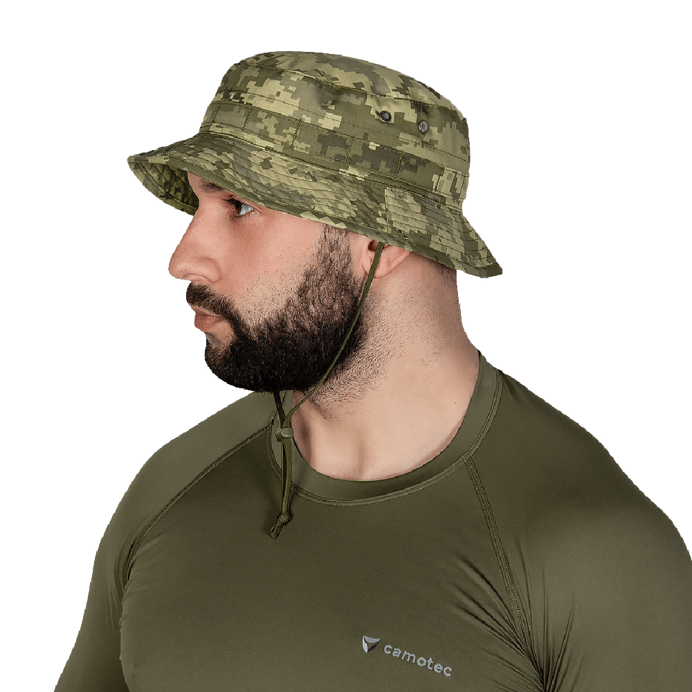 Панама тактическая Boonie 2.0 Twill Camotec. Хлопок и полиэстер. Пиксель (мм-14)