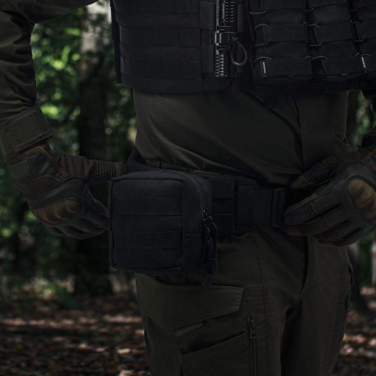 Підсумок утилітарний S. Кріплення Molle. Cordura 500D. Чорний. 3