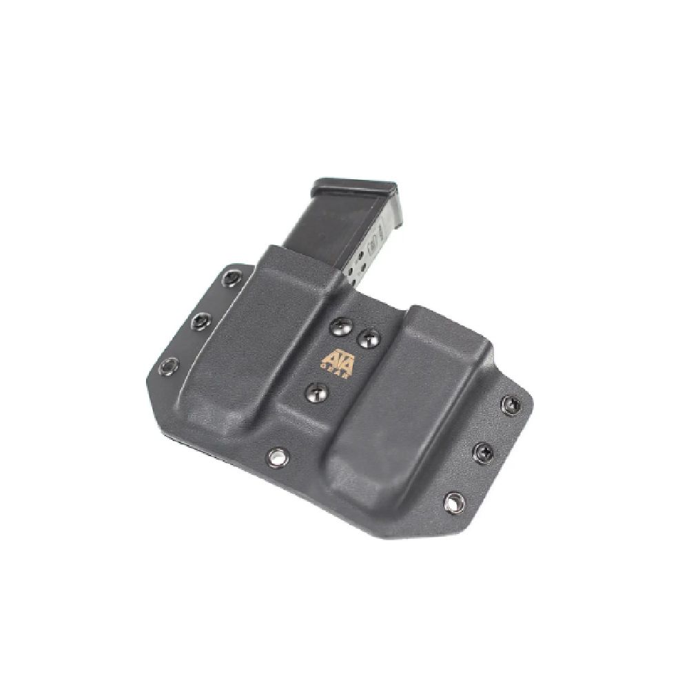 Подвійний паучер Ata-Gear Double pouch Ver. 1 для зброї Glock-17/22/47. Чорний 4