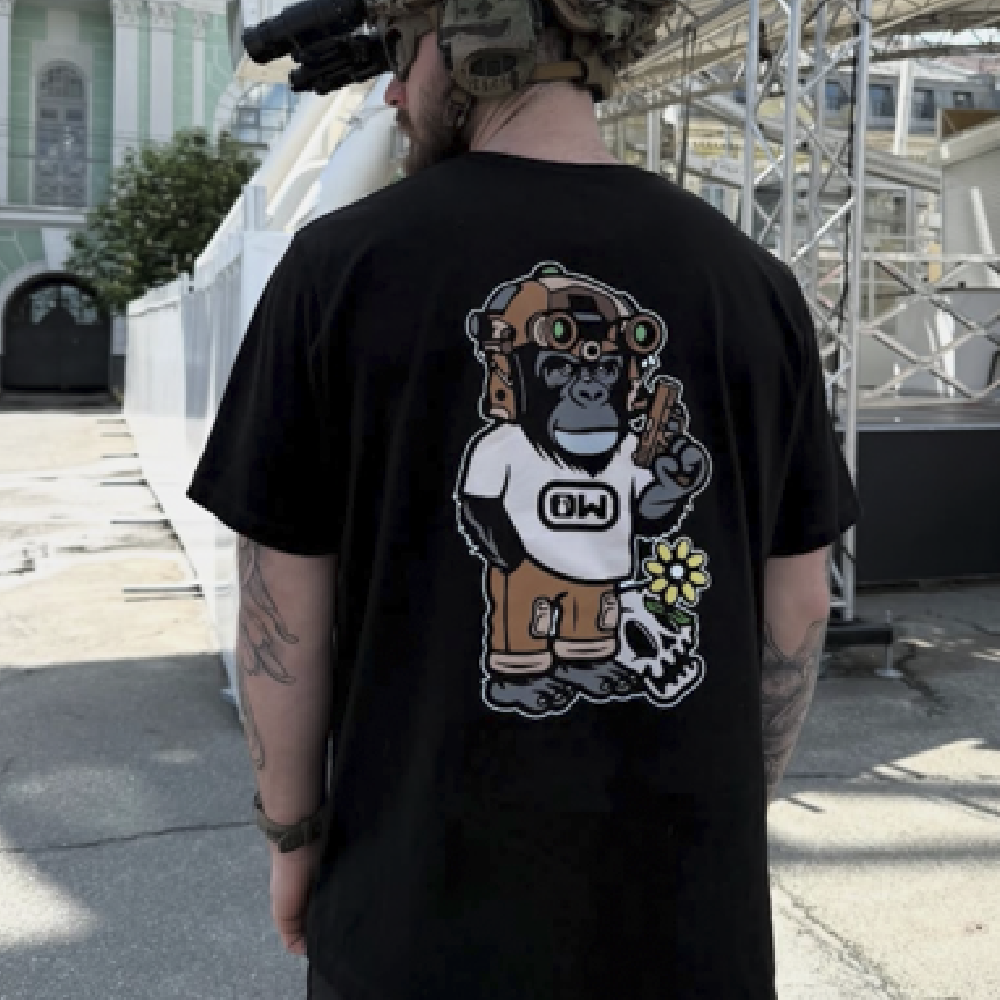 Футболка «Gorilla» від onlywars.store (limited edition). Cotton. Чорний 4