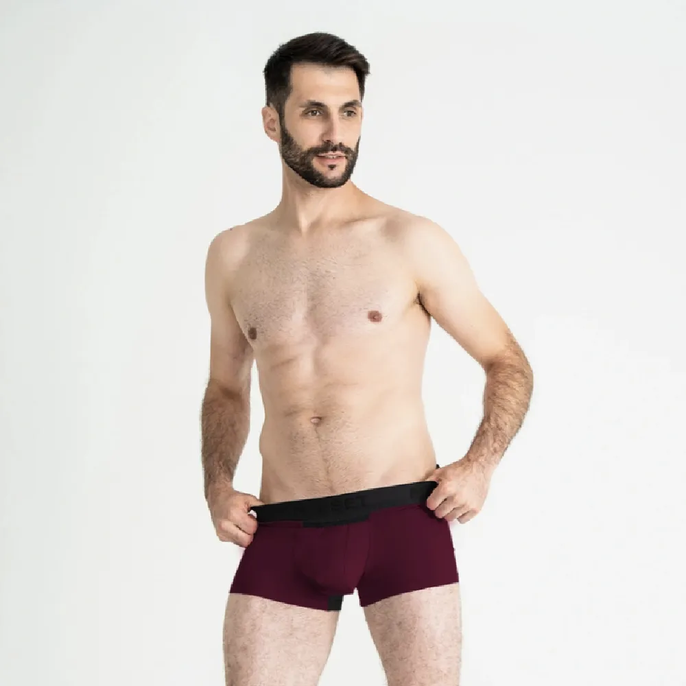 Труси чоловічі анатомічні з сіткою Men's Set Anatomic Classic Light Black Series. Марсала 4 Труси чоловічі анатомічні з сіткою Men's Set Anatomic Classic Light Black Series. Марсала 4