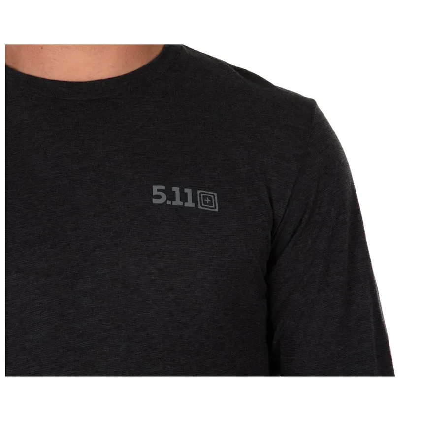 Кофта-лонгслів 5.11 Tactical Trublend Legacy Tee. Колір black heather 5