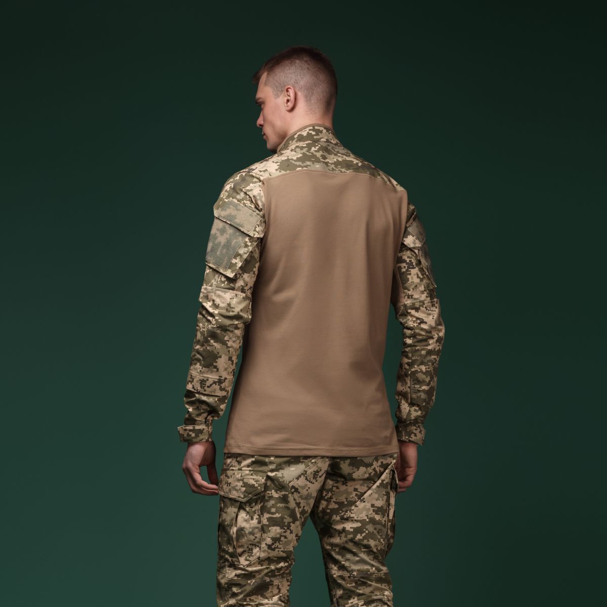 Тактическая рубашка Core Combat Shirt, длинный рукав, комбинированные материалы. Пиксель (мм-14). L 6
