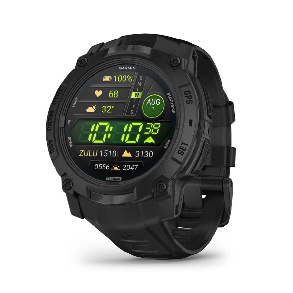 Смарт-часы Garmin Instinct 3 Tactical Amoled, 50 мм. Черный
