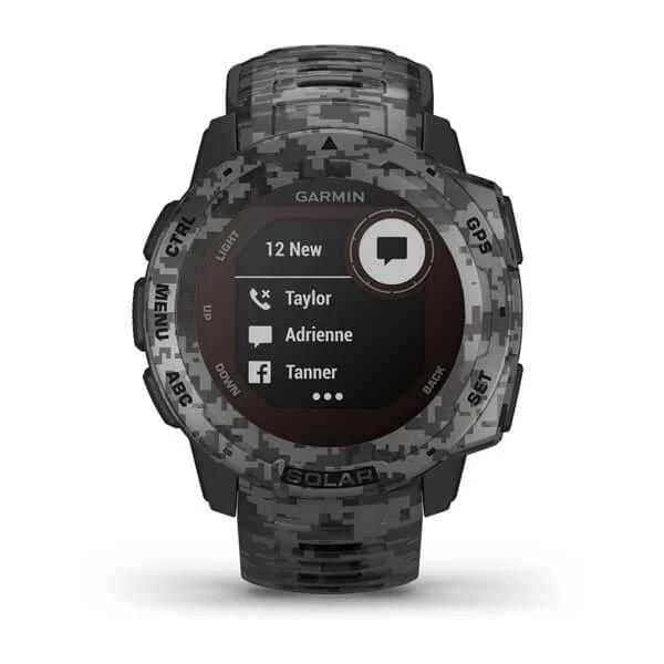 Смарт-годинник Garmin Instinct Solar Camo. Графіт 5