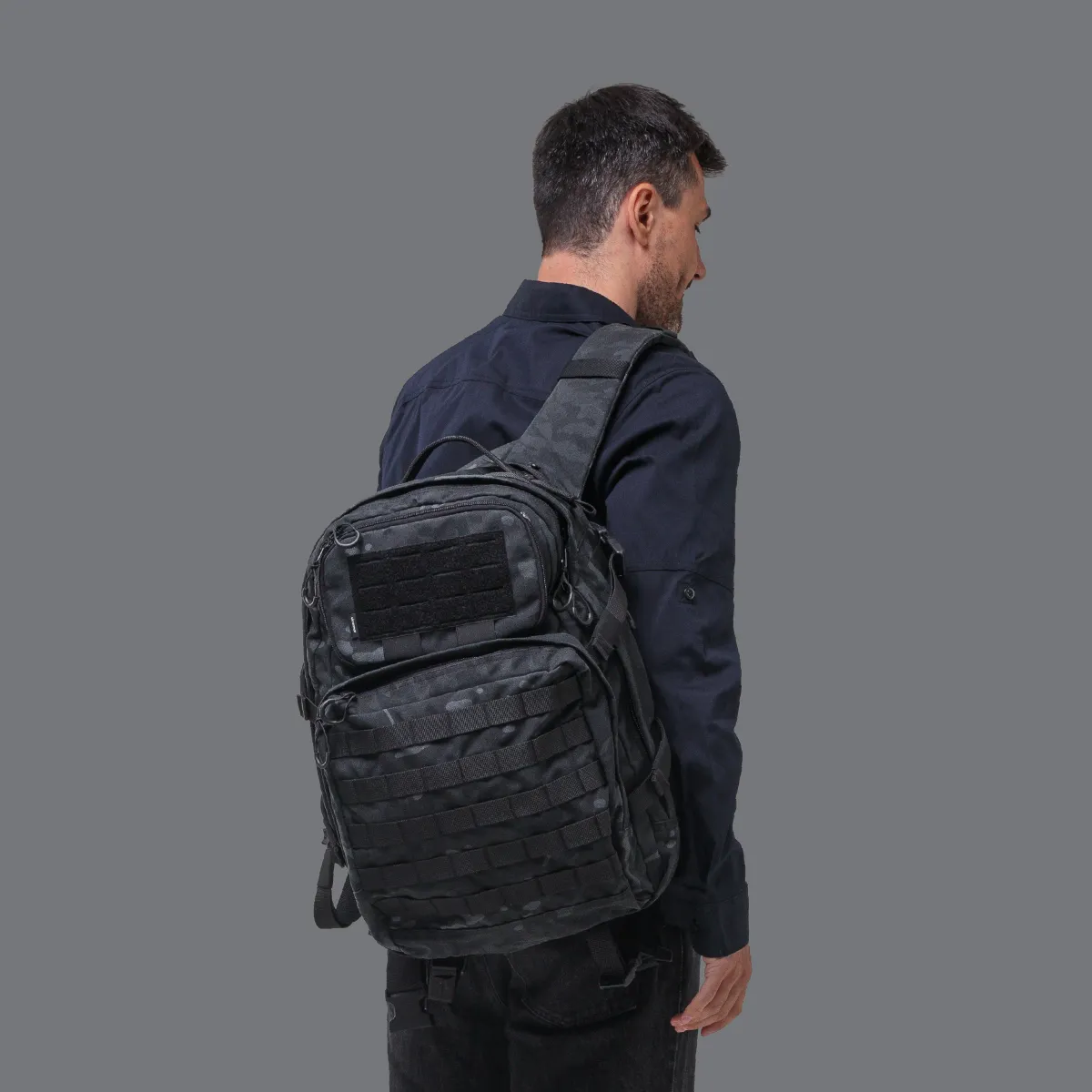Тактичний рюкзак RANGER на 40 л. Мультикам чорний. CORDURA 1000 4