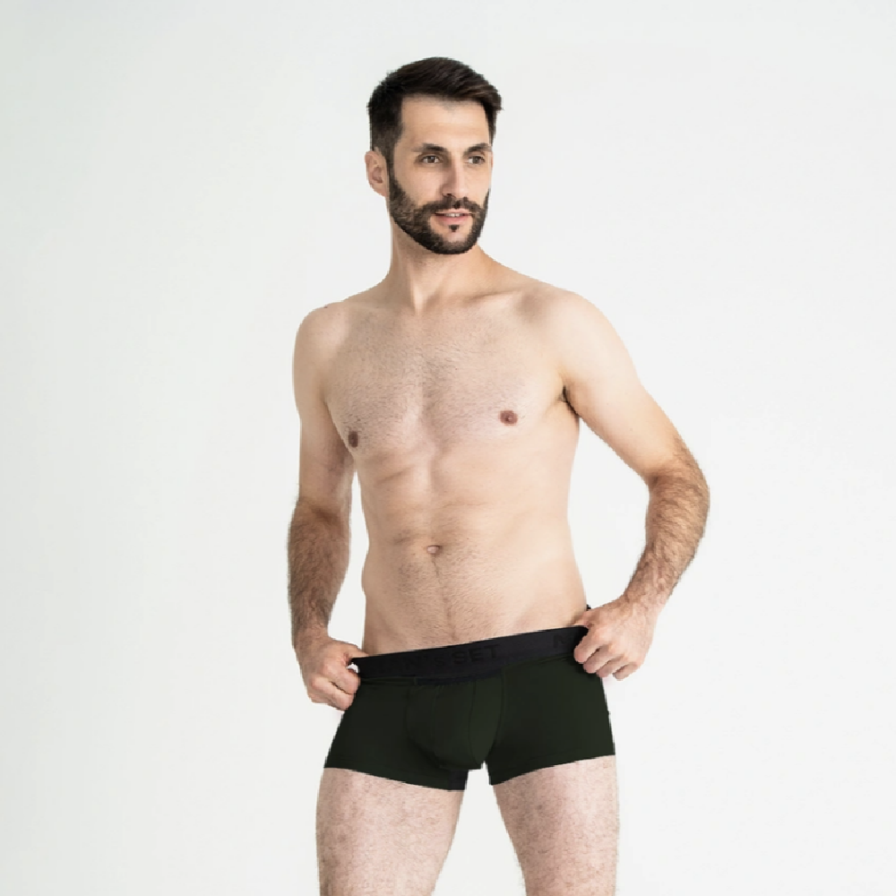 Трусы мужские анатомические с сеткой Men's Set Anatomic Classic Light Black Series. Темно-зеленый 4