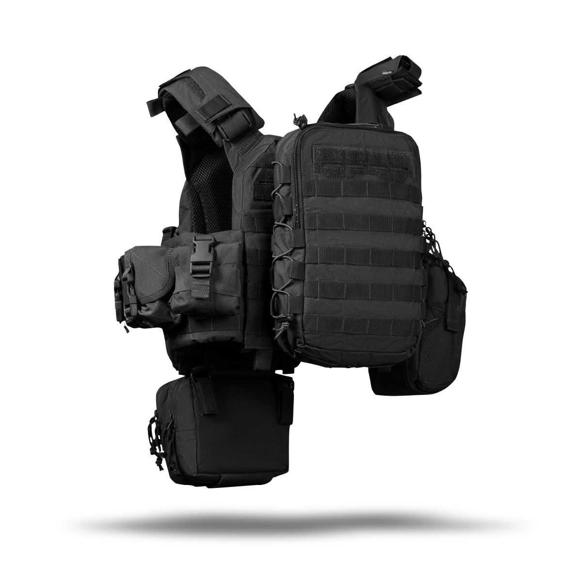 Комплект спорядження Commando Elite Tactical Assault Kit. Під 25х30 см бронеплити. Чорний 3