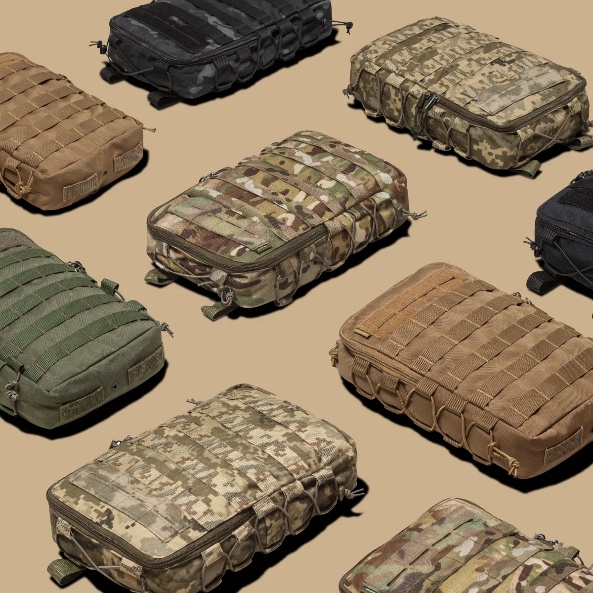 Тактичний рюкзак на 10 л. Кріплення Molle. Cordura 1000D. Чорний 10