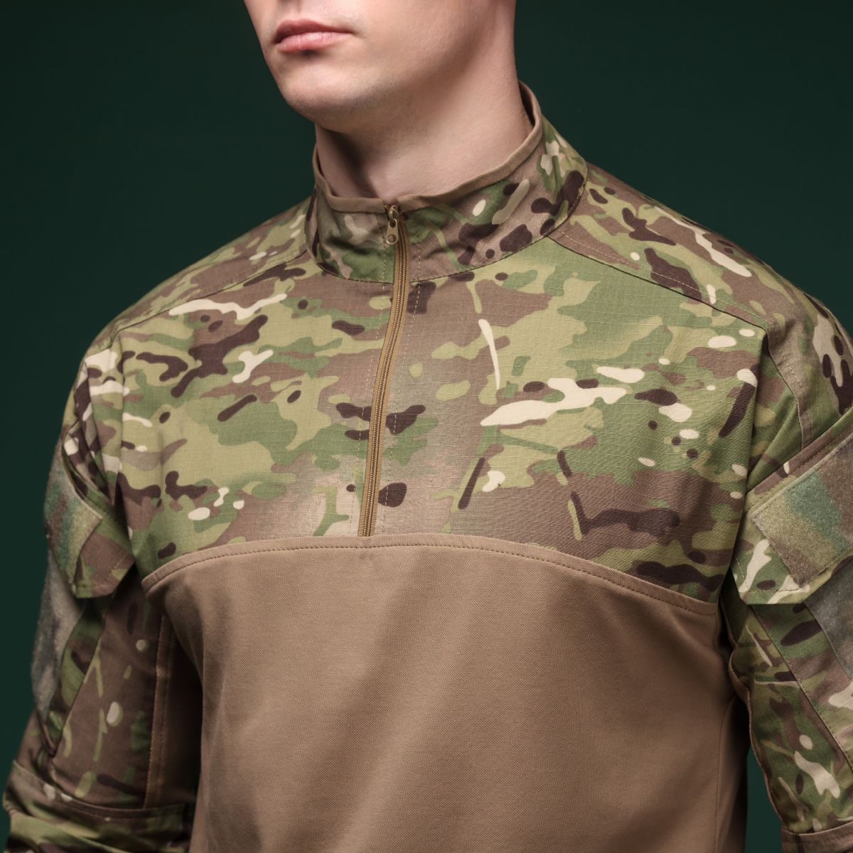 Тактична сорочка Core Combat Shirt, довгий рукав, комбіновані матеріали. Мультикам. M 6