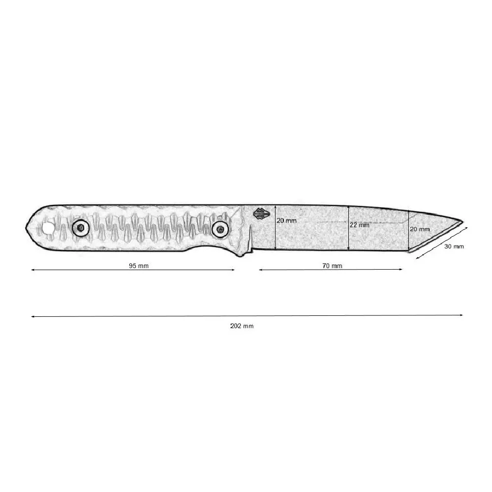 Міський EDC ніж Чібі Blade Brothers Knives з чорним полімерним покриттям 5