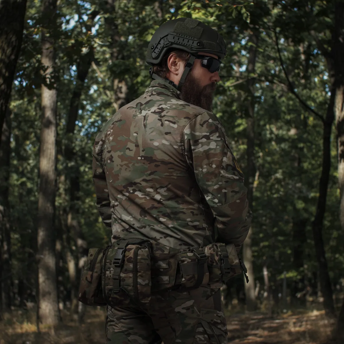 Комплект Modular Battle Belt L/XL без балістичного захисту. Пояс з обвісами. Мультикам 11
