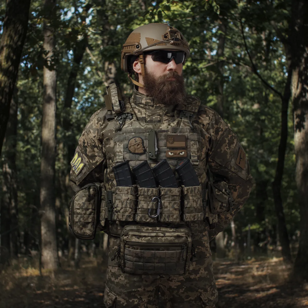 Сумка-напашник PRO 1-го класу захисту. Розмір XL (19х26 см). Матеріал Cordura 1000. Піксель (мм-14) 5