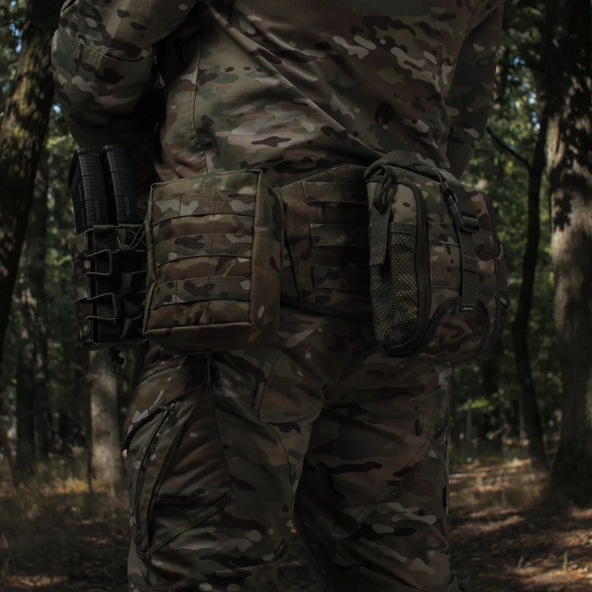 Комплект Modular Battle Belt L/XL без балістичного захисту. Пояс з обвісами. Мультикам 8