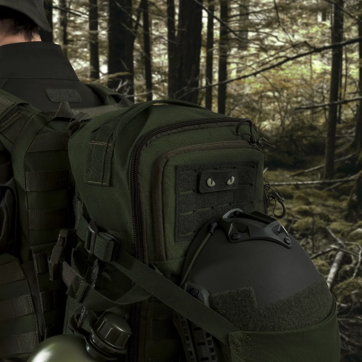 Тактичний рюкзак DP20 на 20 л. Cordura 1000D. Кріплення Molle. Олива 4