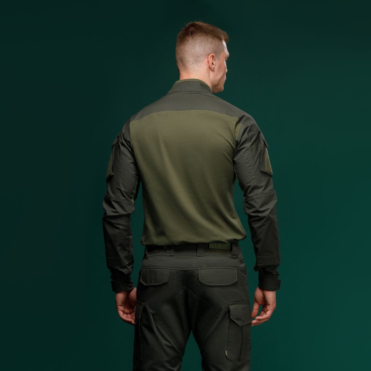 Тактична сорочка Core Combat Shirt, довгий рукав, комбіновані матеріали. Олива 5