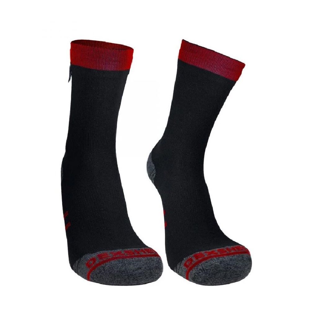 Водонепроницаемые носки Dexshell Running Lite Socks. Червоні смужки 5