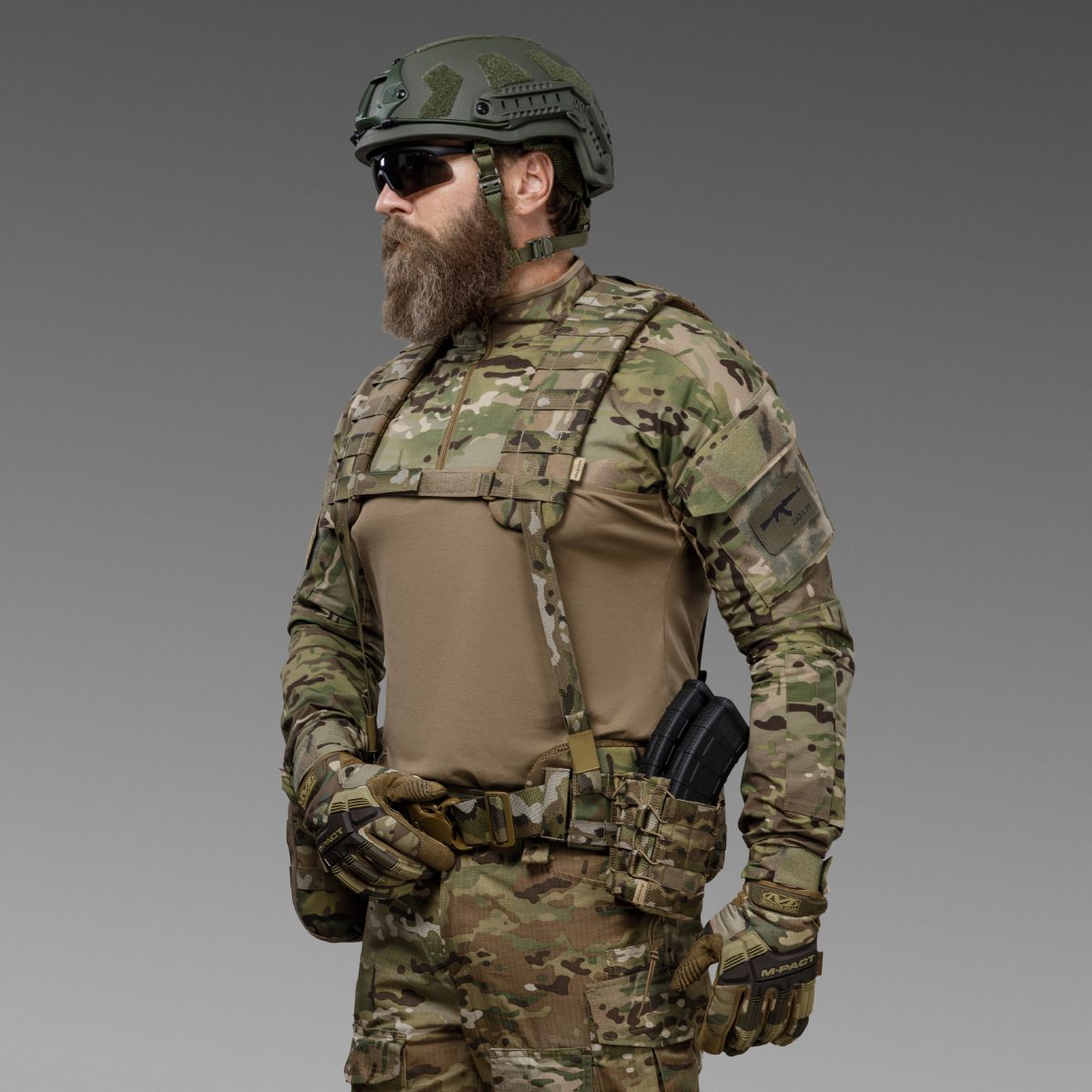 Плечова система для тактичного пояса з евакуаційною ручкою. Cordura 1000. Мультикам 8 Плечова система для тактичного пояса з евакуаційною ручкою. Cordura 1000. Мультикам 8