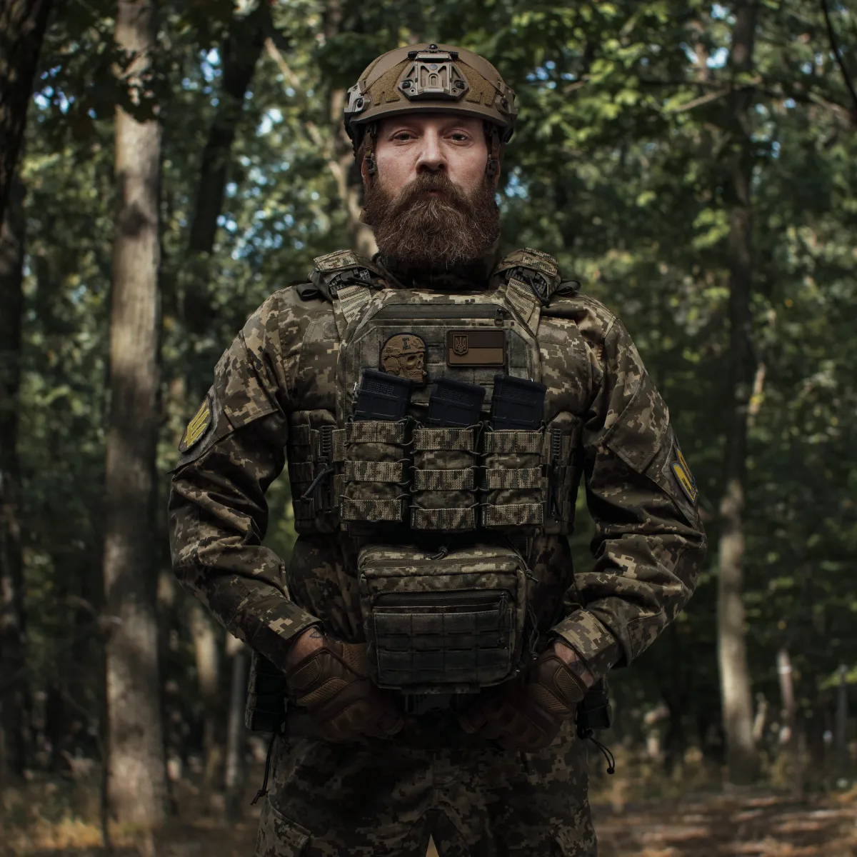 Сумка-напашник PRO 2-го класу захисту. Розмір L (16х22 см). Матеріал Cordura 1000. Піксель (мм-14) 3