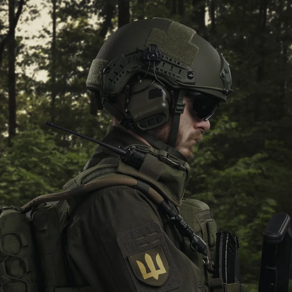Підсумок для рації. Кріплення Molle. Cordura 1000. Колір Олива 8