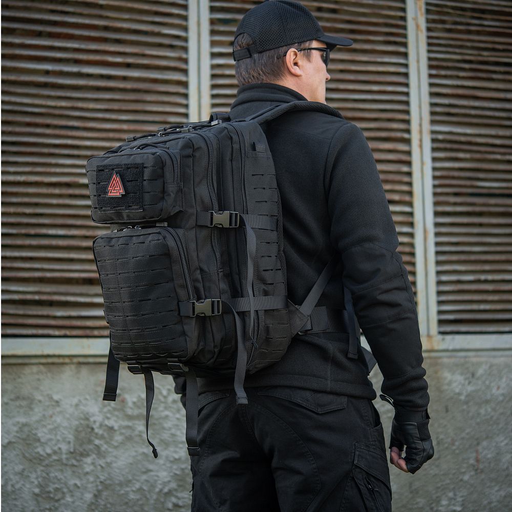 Рюкзак M-Tac Large Assault Pack Laser Cut. Чорний 4