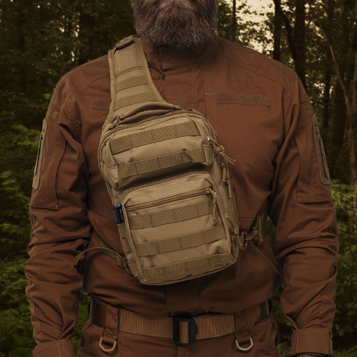 Рюкзак однолямковий Mil-Tec “One strap assault pack”. Койот. 8