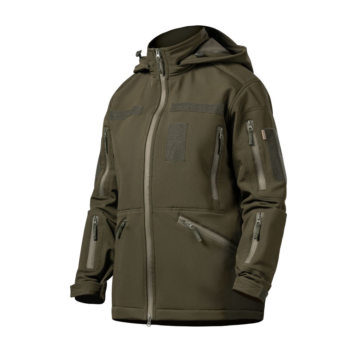 Куртка тактическая женская Softshell WAC-17. Защита от ветра и влаги. Олива