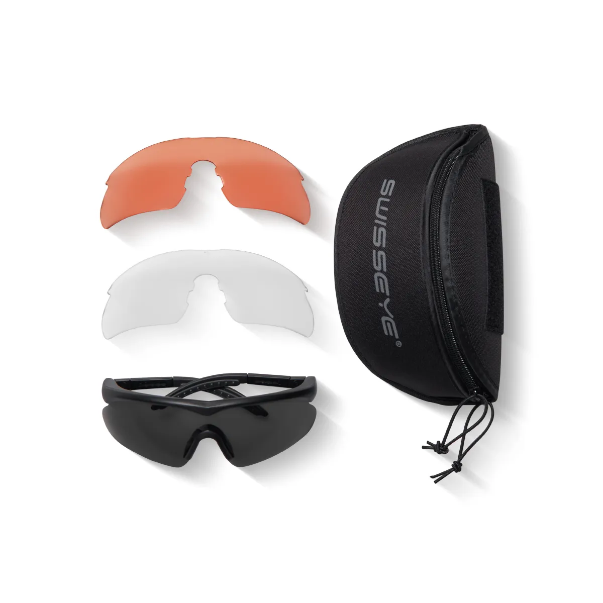 Очки баллистические Swiss Eye Raptor New Black. Три сменные линзы в комплекте 9