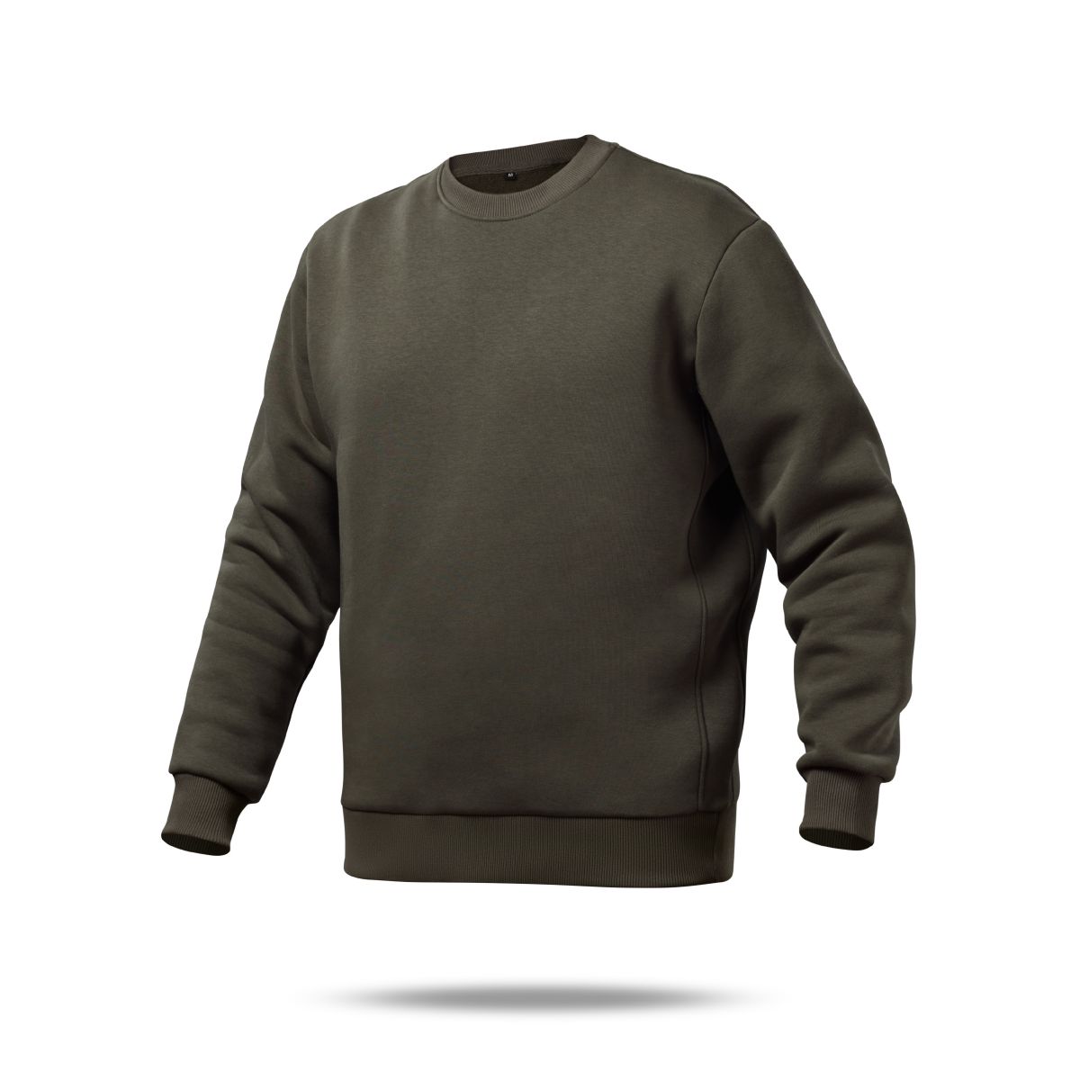 Свитшот Base Soft Sweatshirt. Свободный стиль. Цвет Олива/Olive. Размер S
