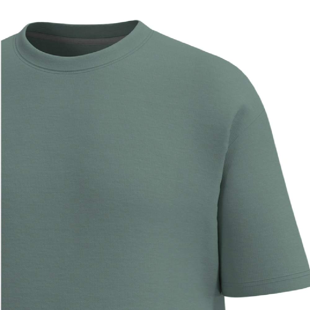 Футболка Men's Set Oversize Fit U-neck. Cotton. Сіро-зелений 6