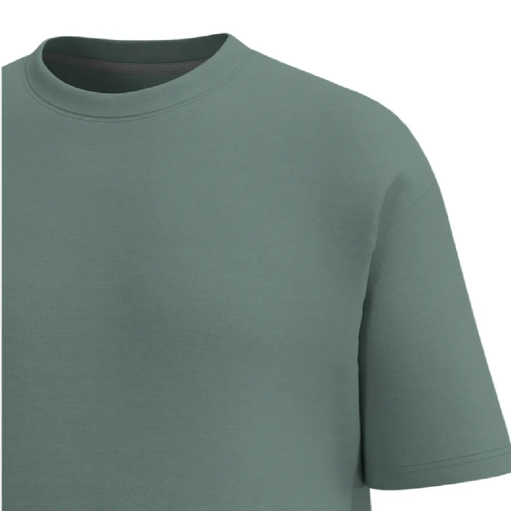 Футболка Men's Set Oversize Fit U-neck. Cotton. Сіро-зелений 6