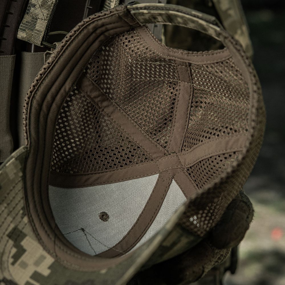 Кепка (бейсболка) тактична M-Tac з сіткою Rip-Stop. Піксель (мм-14) 7