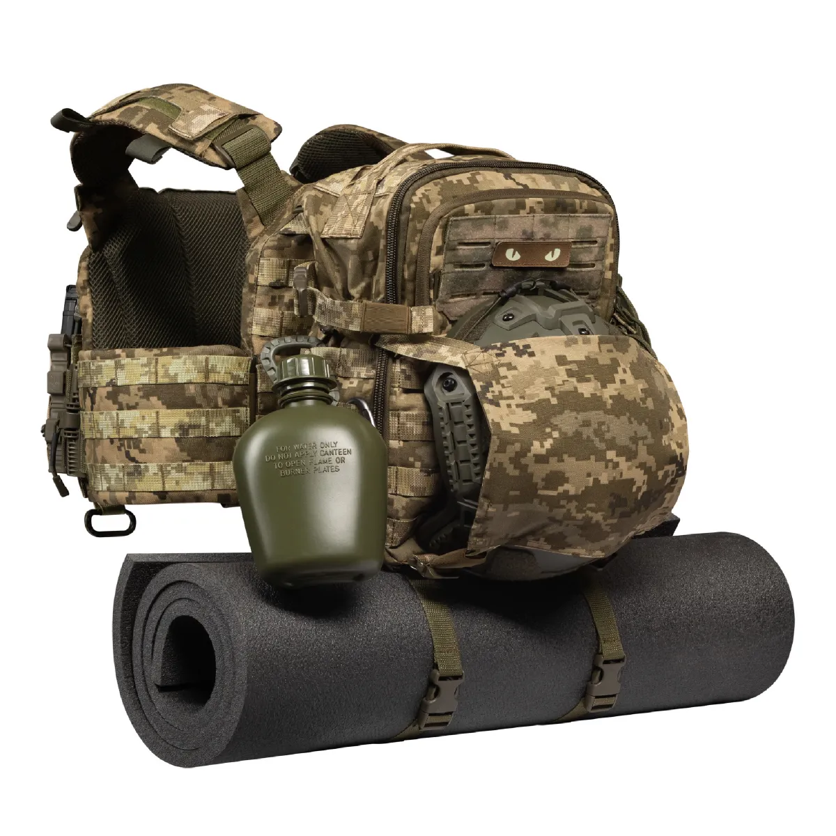 Тактичний рюкзак DP20 на 20 л. Cordura 1000D. Кріплення Molle. Піксель 2