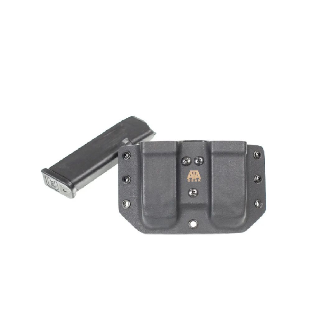 Подвійний паучер Ata-Gear Double pouch Ver. 1 для зброї Glock-17/22/47. Чорний 2
