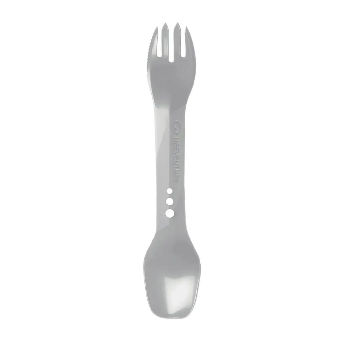 Ложка-вилка с ножом Lifeventure Ellipse Spork. Светло-серый