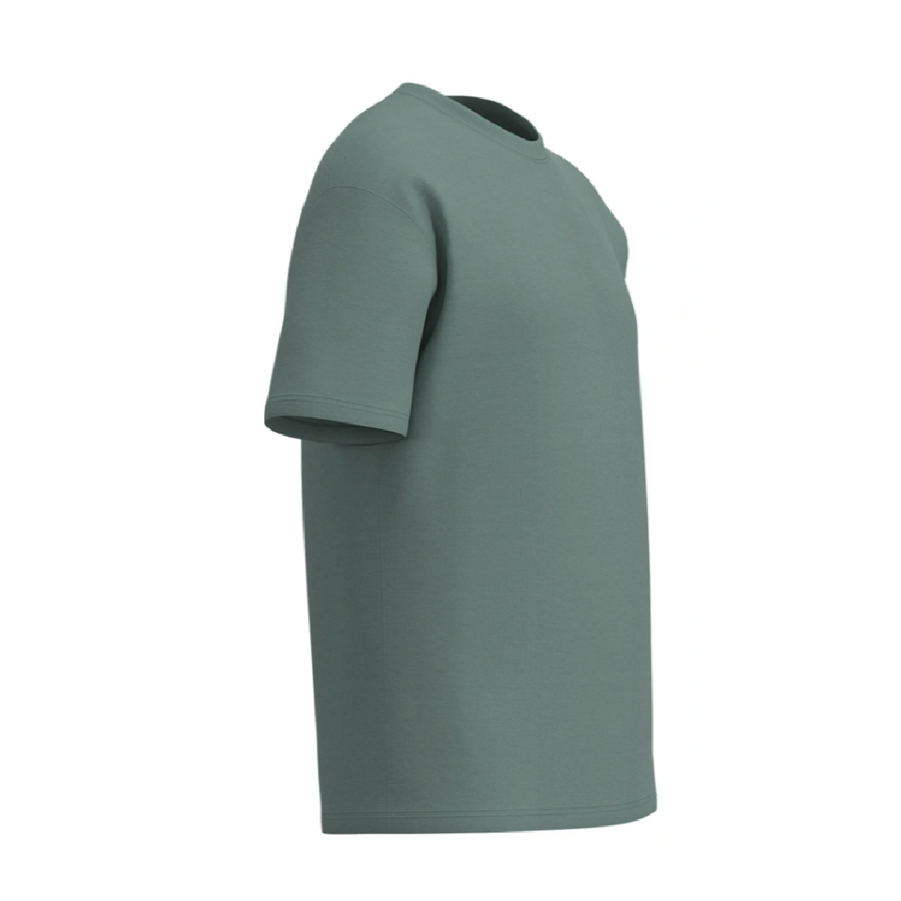 Футболка Men's Set Oversize Fit U-neck. Cotton. Сіро-зелений 5