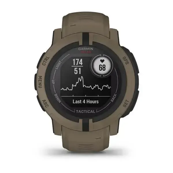 Смарт-годинник Garmin Instinct 2 Solar Tactical. Койот 2