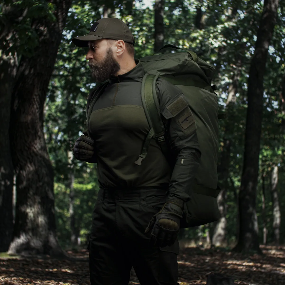 Тактическая сумка баул на 100 л. Cordura 500D. Водостойкая. Олива 2