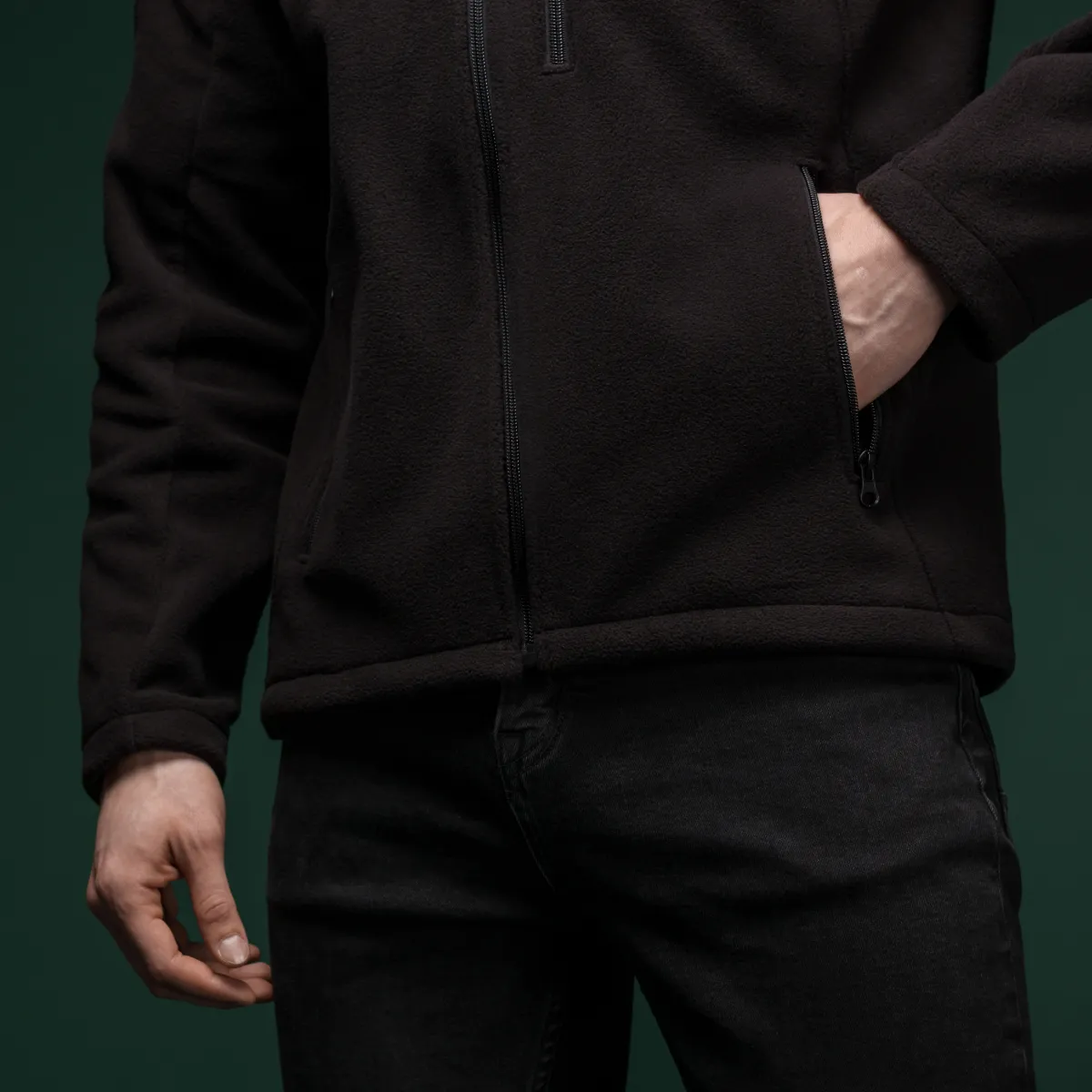 Флисовая кофта Ukrarmor Patrol Pullover Fleece Black. Polyester, windproof 4