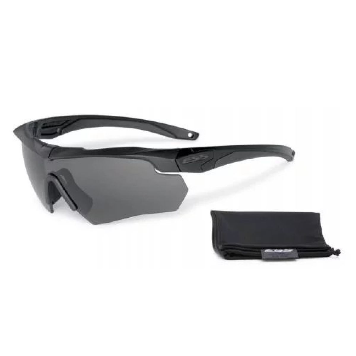 Очки баллистические ESS® Crossbow One Black with Smoke Gray Lense. 100% UVA/UVB безопасностьESS 3