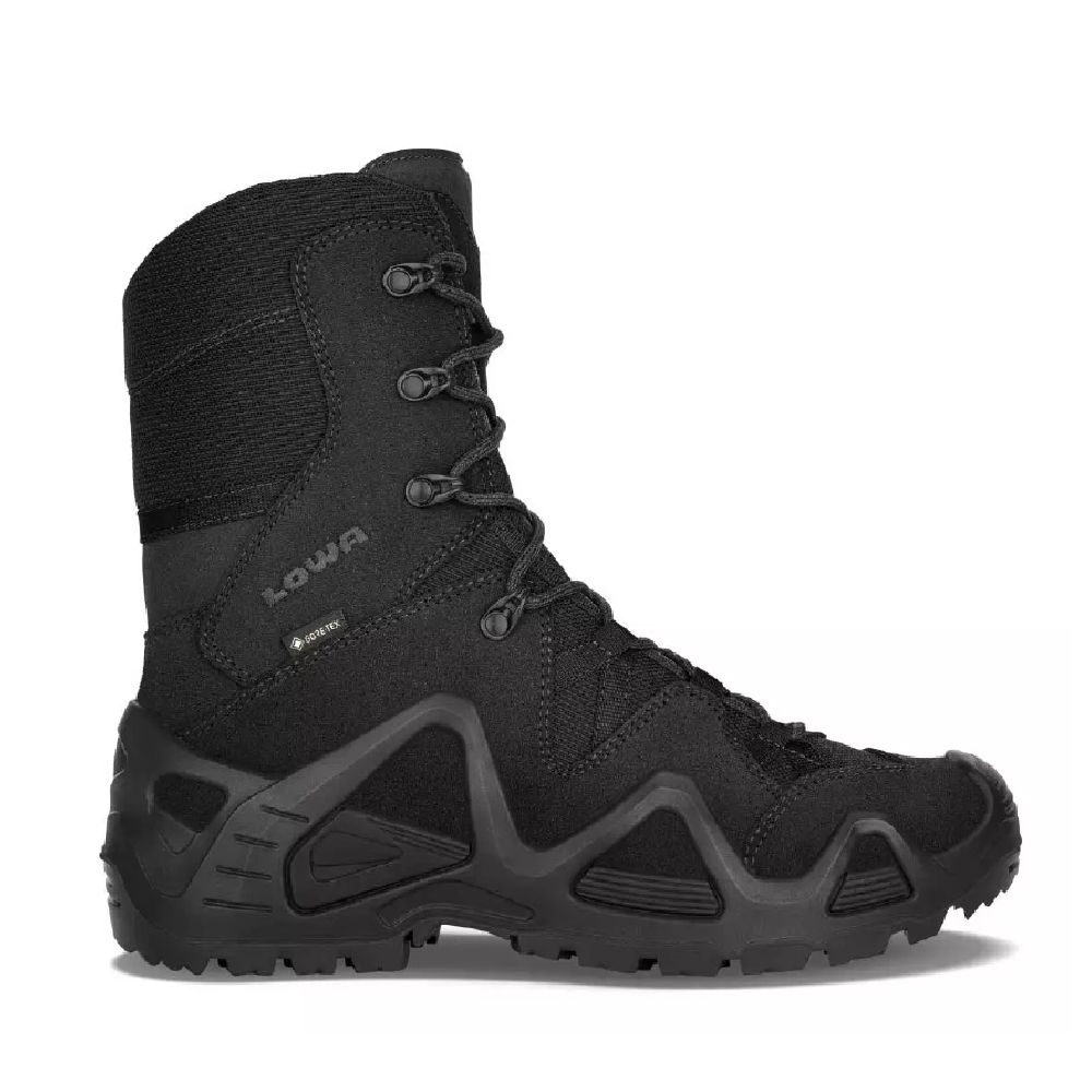 Зимові тактичні черевики LOWA Zephyr HI GTX TF. Мембрана Gore-Tex®. Чорного кольору